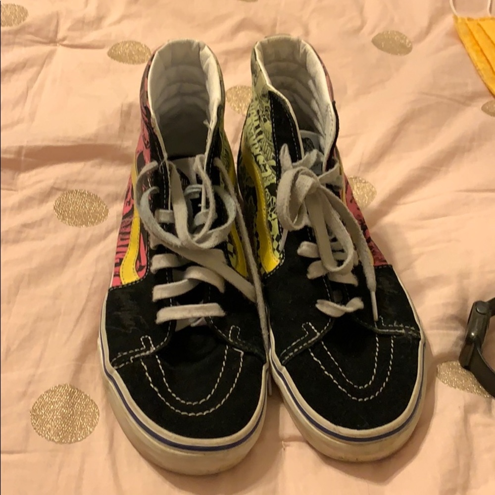 pink and green vans